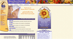 Desktop Screenshot of mamarosesnaturals.com